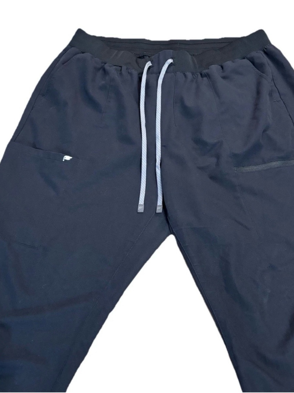 Fabletics Black Solid Scrub Set Women XXL/1X V-Neck Top & Drawstring Pants - Picture 8 of 12